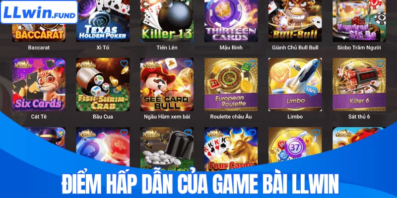 Điểm hấp dẫn của game bài LLWIN
