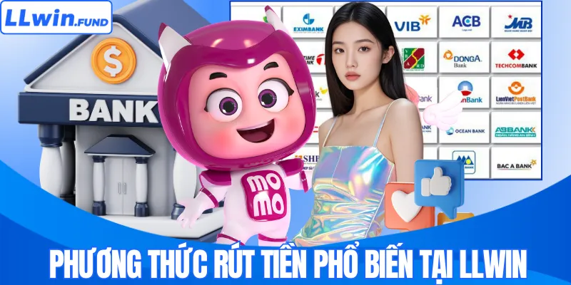 Phương thức rút tiền phổ biến tại LLWIN